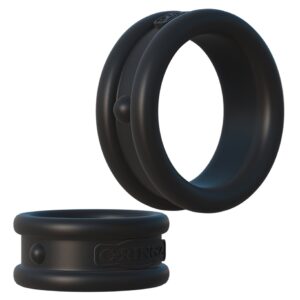 2-teiliges Set Hoden-Penisringe „Max-Width Silicone Rings“