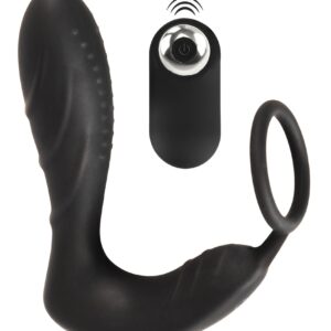 Analvibrator „RC Prostata Plug mit Penisring“