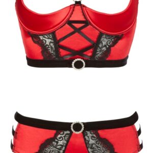 Bustier mit Bügel-Hebe plus Taillenslip ouvert