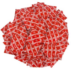 Kondome „London Rot“, feucht mit Erdbeer-Aroma