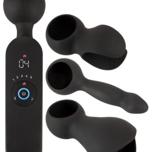 Massagestab „wand vibrator with 3 Attachments“ mit 3 Aufsätzen