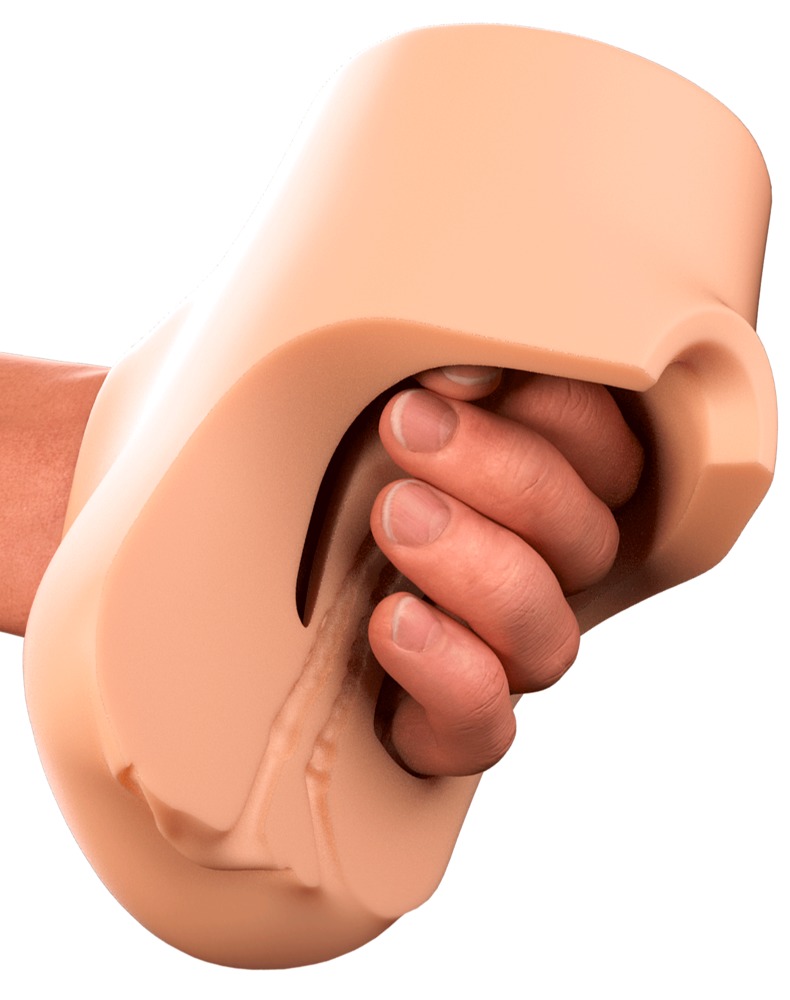Masturbator „Double Pounder Vibrating" mit Vagina- und Anusöffnung