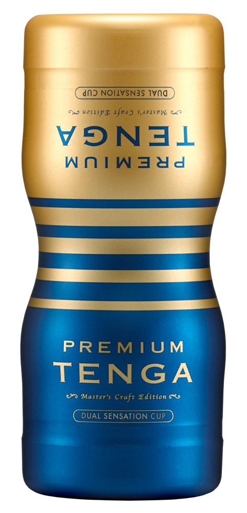 Masturbator „Premium Dual Sensation Cup” mit 2 Öffnungen und Saugeffekt