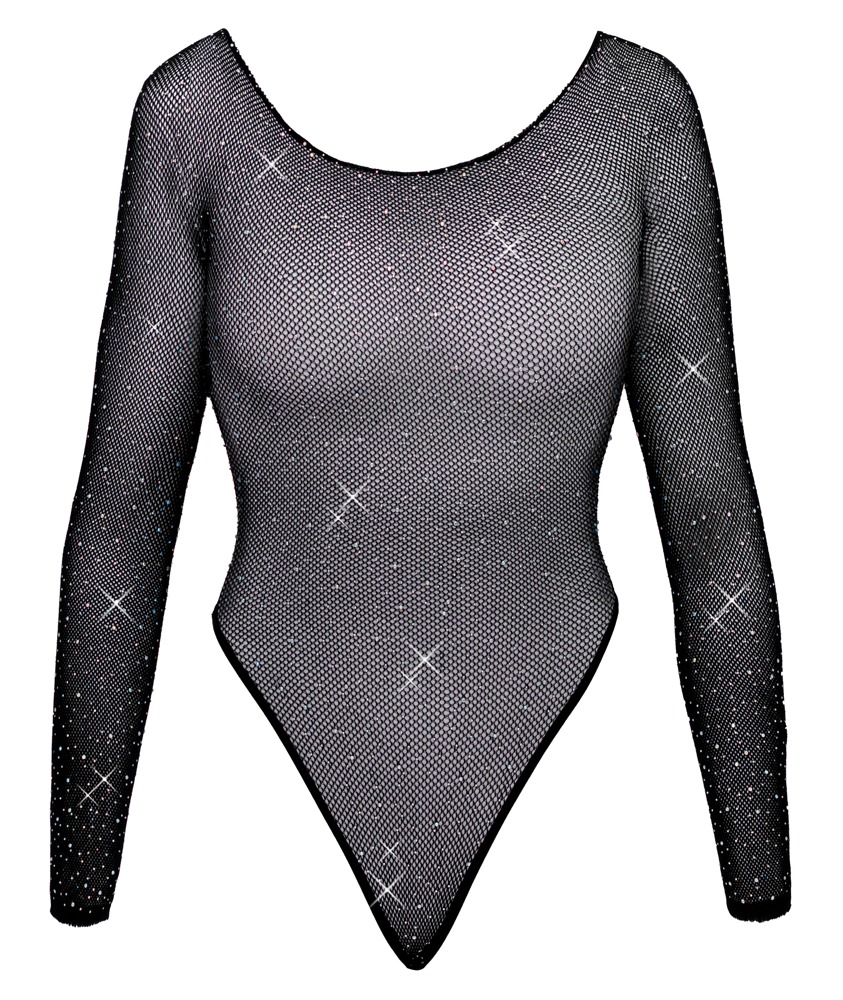 Netz-Body mit Glitzersteinen