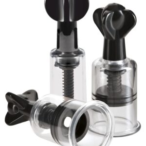 Nippel- und Klitorissauger „Super Suckers Trio“, mit Drehmechanismus