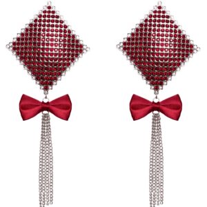 Nippelsticker „Jewellery Bow“ mit Kettchen
