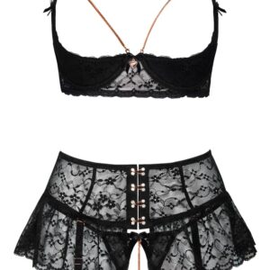 Ouvert-Set inklusive Straps-Röckchen