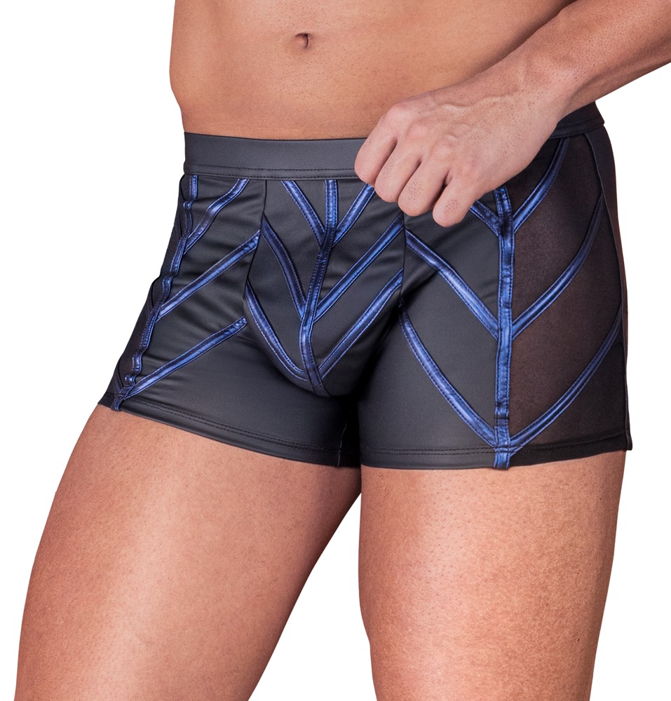 Pants im stylischen Material-Mix