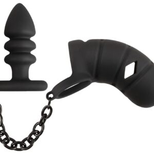 Peniskäfig „Cock cage with butt plug“ mit Analplug