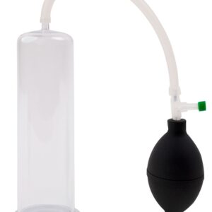 Penispumpe, glasklar, mit Ballpumpe