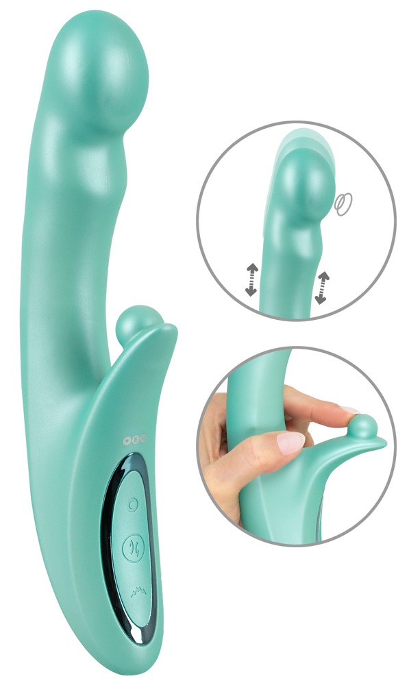 Rabbitvibrator „be Warming“ mit pulsierender Stoßfunktion