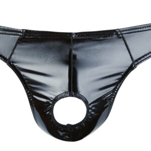 Slip aus bi-elastischem Lack, Showmaster-Öffnung für Penis und Hoden