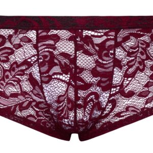 Spitzen-Pants in edlem Dunkelrot