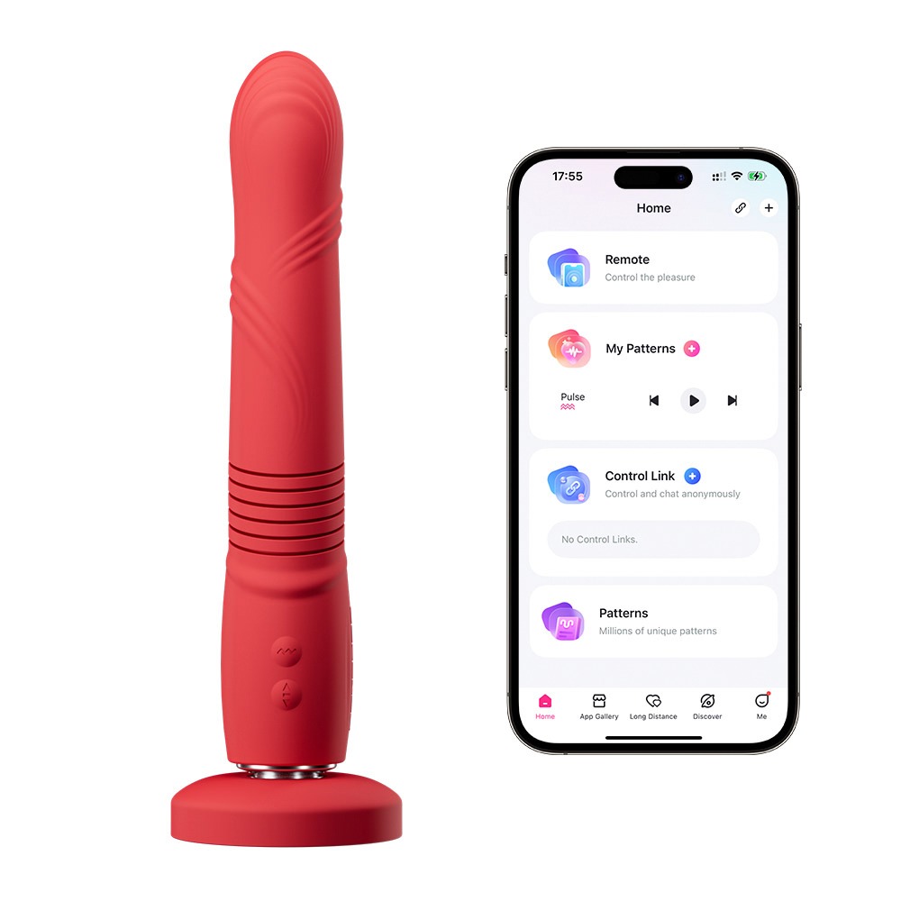 Stoßvibrator „Gravity“ mit abnehmbarem Saugfuß