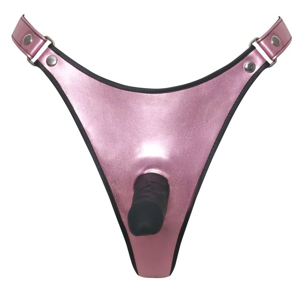 Strap-on-String mit Silikon-Naturdildo
