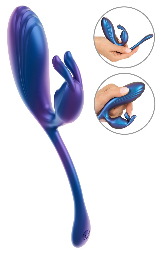 Vibro-Ei „Flexible Double Bullet“ mit Klitorisstimulator