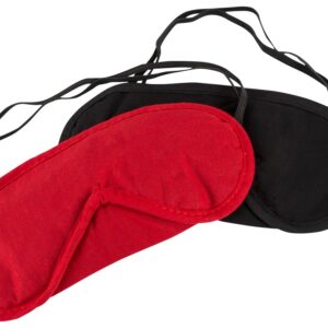 „Augenmasken“, 2 Stück in Rot und Schwarz