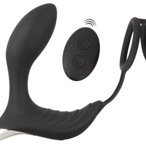 „RC Prostata Vibrator mit Penis- und Hodenring“